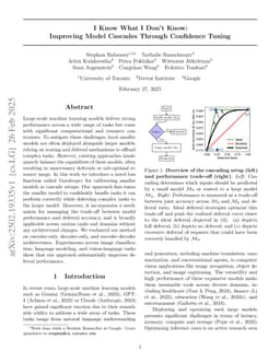 I Know What I Don't Know: Improving Model Cascades Through Confidence Tuning