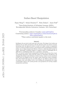 Surface-Based Manipulation