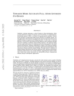 Towards More Accurate Full-Atom Antibody Co-Design