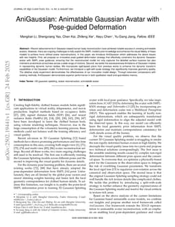 AniGaussian: Animatable Gaussian Avatar with Pose-guided Deformation