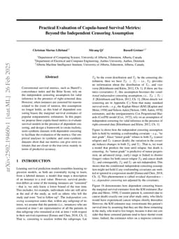 Practical Evaluation of Copula-based Survival Metrics: Beyond the Independent Censoring Assumption