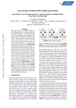 Stay Focused: Problem Drift in Multi-Agent Debate
