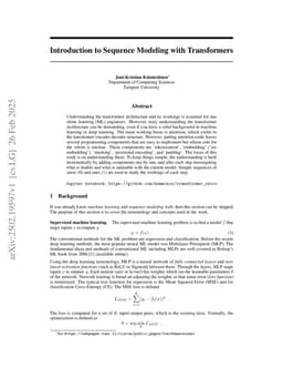 Introduction to Sequence Modeling with Transformers