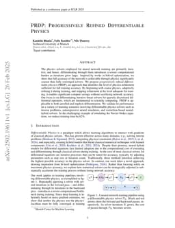 PRDP: Progressively Refined Differentiable Physics