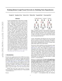 Training Robust Graph Neural Networks by Modeling Noise Dependencies