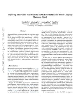 Improving Adversarial Transferability in MLLMs via Dynamic Vision-Language Alignment Attack
