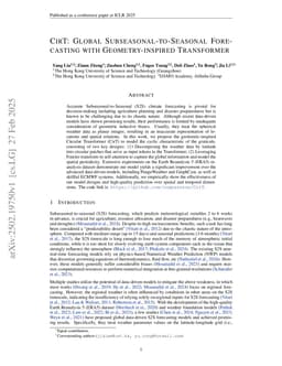 CirT: Global Subseasonal-to-Seasonal Forecasting with Geometry-inspired Transformer