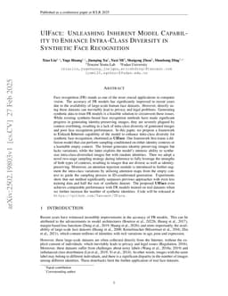 UIFace: Unleashing Inherent Model Capabilities to Enhance Intra-Class Diversity in Synthetic Face Recognition