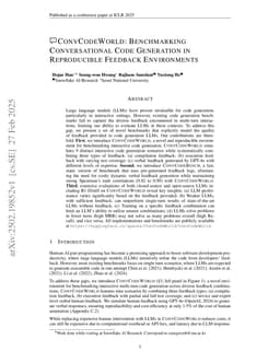 ConvCodeWorld: Benchmarking Conversational Code Generation in Reproducible Feedback Environments