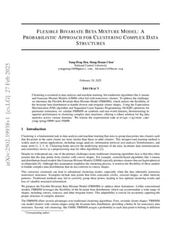 Flexible Bivariate Beta Mixture Model: A Probabilistic Approach for Clustering Complex Data Structures