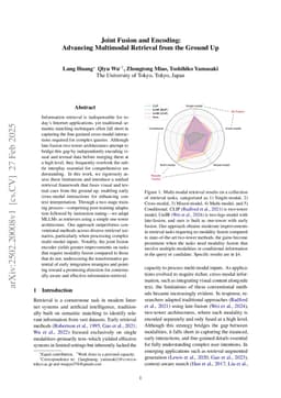 Joint Fusion and Encoding: Advancing Multimodal Retrieval from the Ground Up
