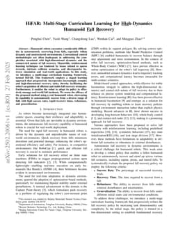 HiFAR: Multi-Stage Curriculum Learning for High-Dynamics Humanoid Fall Recovery