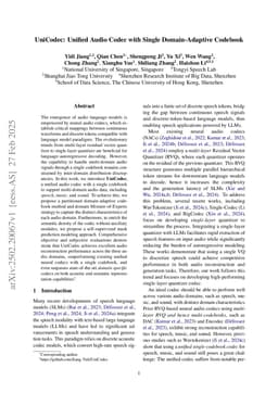 UniCodec: Unified Audio Codec with Single Domain-Adaptive Codebook