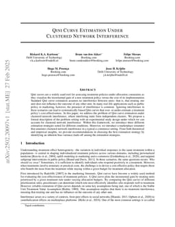 Qini curve estimation under clustered network interference
