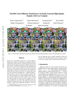 FlexiDiT: Your Diffusion Transformer Can Easily Generate High-Quality Samples with Less Compute