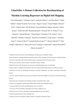 LimeSoDa: A Dataset Collection for Benchmarking of Machine Learning Regressors in Digital Soil Mapping