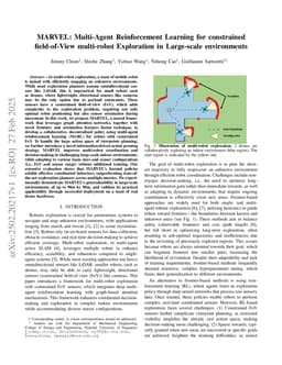MARVEL: Multi-Agent Reinforcement Learning for constrained field-of-View multi-robot Exploration in Large-scale environments