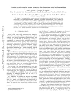 Generative adversarial neural networks for simulating neutrino interactions