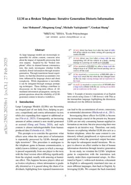 LLM as a Broken Telephone: Iterative Generation Distorts Information
