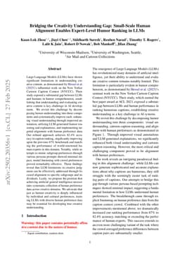 Bridging the Creativity Understanding Gap: Small-Scale Human Alignment Enables Expert-Level Humor Ranking in LLMs