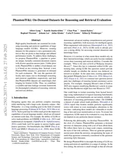 PhantomWiki: On-Demand Datasets for Reasoning and Retrieval Evaluation
