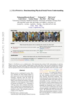 EgoNormia: Benchmarking Physical Social Norm Understanding