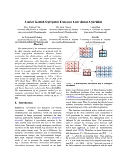 Unified Kernel-Segregated Transpose Convolution Operation