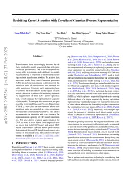 Revisiting Kernel Attention with Correlated Gaussian Process Representation