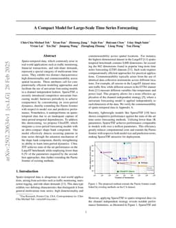 A Compact Model for Large-Scale Time Series Forecasting