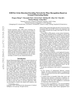 EDENet: Echo Direction Encoding Network for Place Recognition Based on Ground Penetrating Radar
