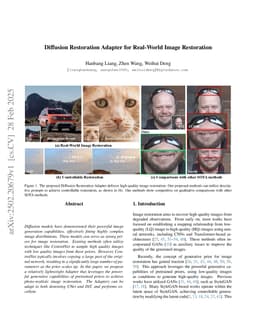 Diffusion Restoration Adapter for Real-World Image Restoration