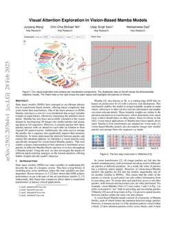 Visual Attention Exploration in Vision-Based Mamba Models