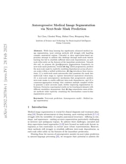 Autoregressive Medical Image Segmentation via Next-Scale Mask Prediction