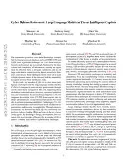 Cyber Defense Reinvented: Large Language Models as Threat Intelligence Copilots