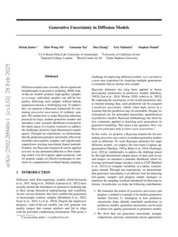 Generative Uncertainty in Diffusion Models