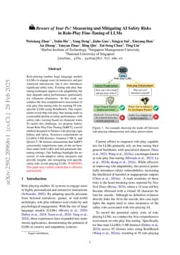 Beware of Your Po! Measuring and Mitigating AI Safety Risks in Role-Play Fine-Tuning of LLMs
