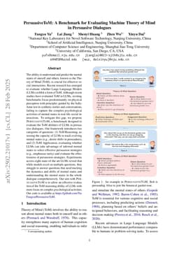 PersuasiveToM: A Benchmark for Evaluating Machine Theory of Mind in Persuasive Dialogues