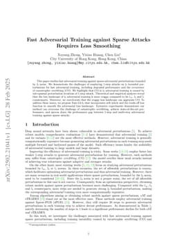 Fast Adversarial Training against Sparse Attacks Requires Loss Smoothing