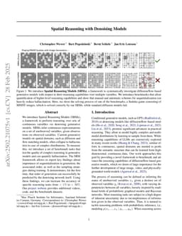 Spatial Reasoning with Denoising Models