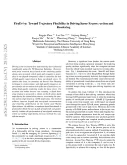 FlexDrive: Toward Trajectory Flexibility in Driving Scene Reconstruction and Rendering