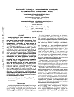 Multimodal Dreaming: A Global Workspace Approach to World Model-Based Reinforcement Learning