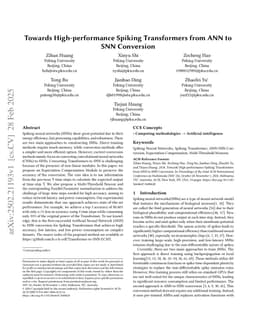 Towards High-performance Spiking Transformers from ANN to SNN Conversion