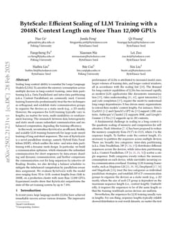 ByteScale: Efficient Scaling of LLM Training with a 2048K Context Length on More Than 12,000 GPUs