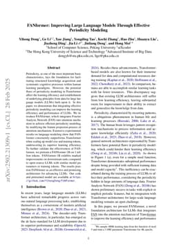 FANformer: Improving Large Language Models Through Effective Periodicity Modeling
