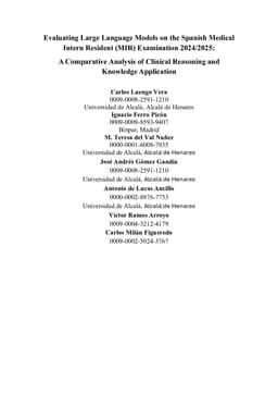 Evaluating Large Language Models on the Spanish Medical Intern Resident (MIR) Examination 2024/2025:A Comparative Analysis of Clinical Reasoning and Knowledge Application