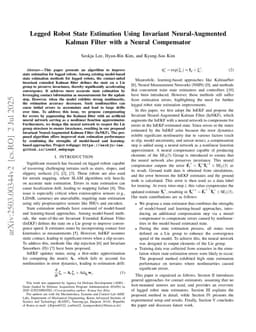 Legged Robot State Estimation Using Invariant Neural-Augmented Kalman Filter with a Neural Compensator