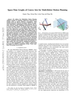Space-Time Graphs of Convex Sets for Multi-Robot Motion Planning