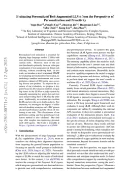 Evaluating Personalized Tool-Augmented LLMs from the Perspectives of Personalization and Proactivity