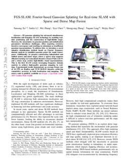 FGS-SLAM: Fourier-based Gaussian Splatting for Real-time SLAM with Sparse and Dense Map Fusion