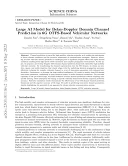 Large AI Model for Delay-Doppler Domain Channel Prediction in 6G OTFS-Based Vehicular Networks